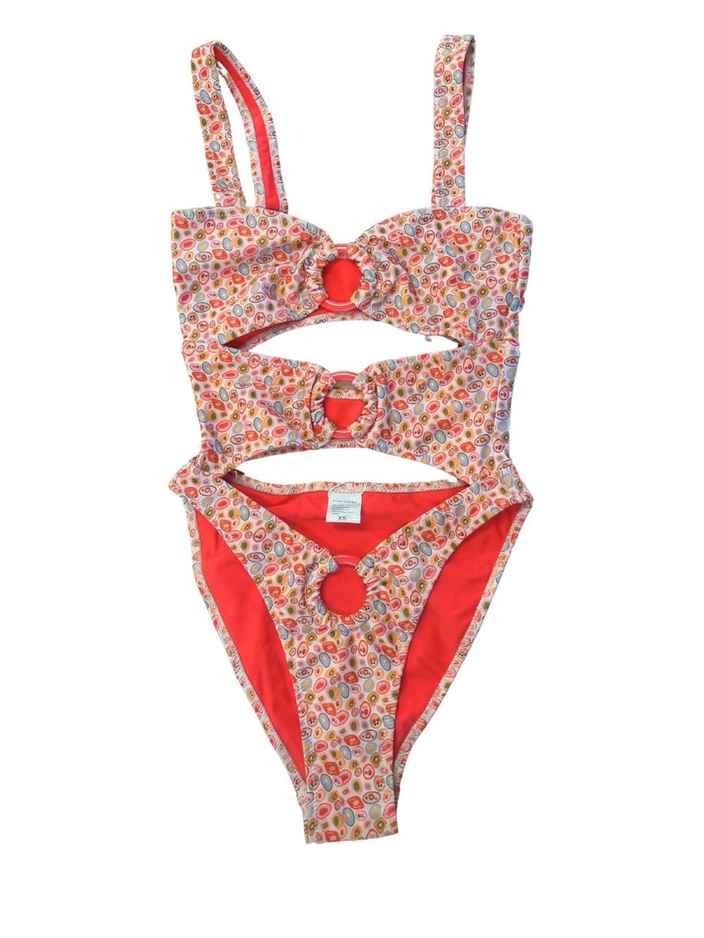 Strawberry Milk Mob Merlot Cutout One-Piece Swimsuit